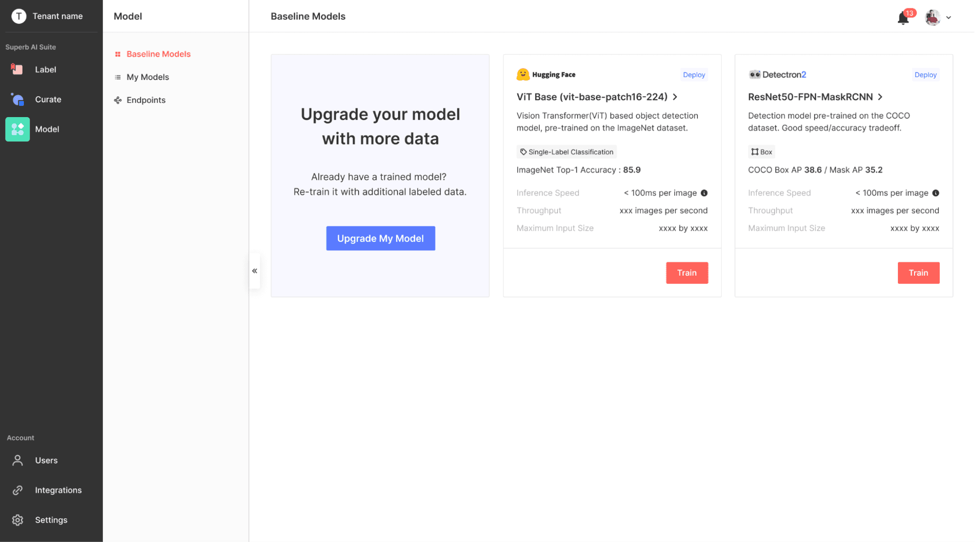 Model provides several options to help you quickly get started with model training and deployment.