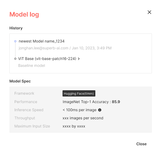 Model provides a centralized hub for all your trained models and all the tools needed for quick iteration