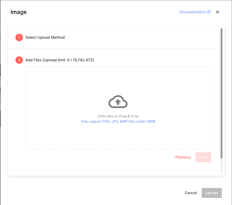 Screenshot of Superb AI file upload to add computer vision data to your project is through local storage.