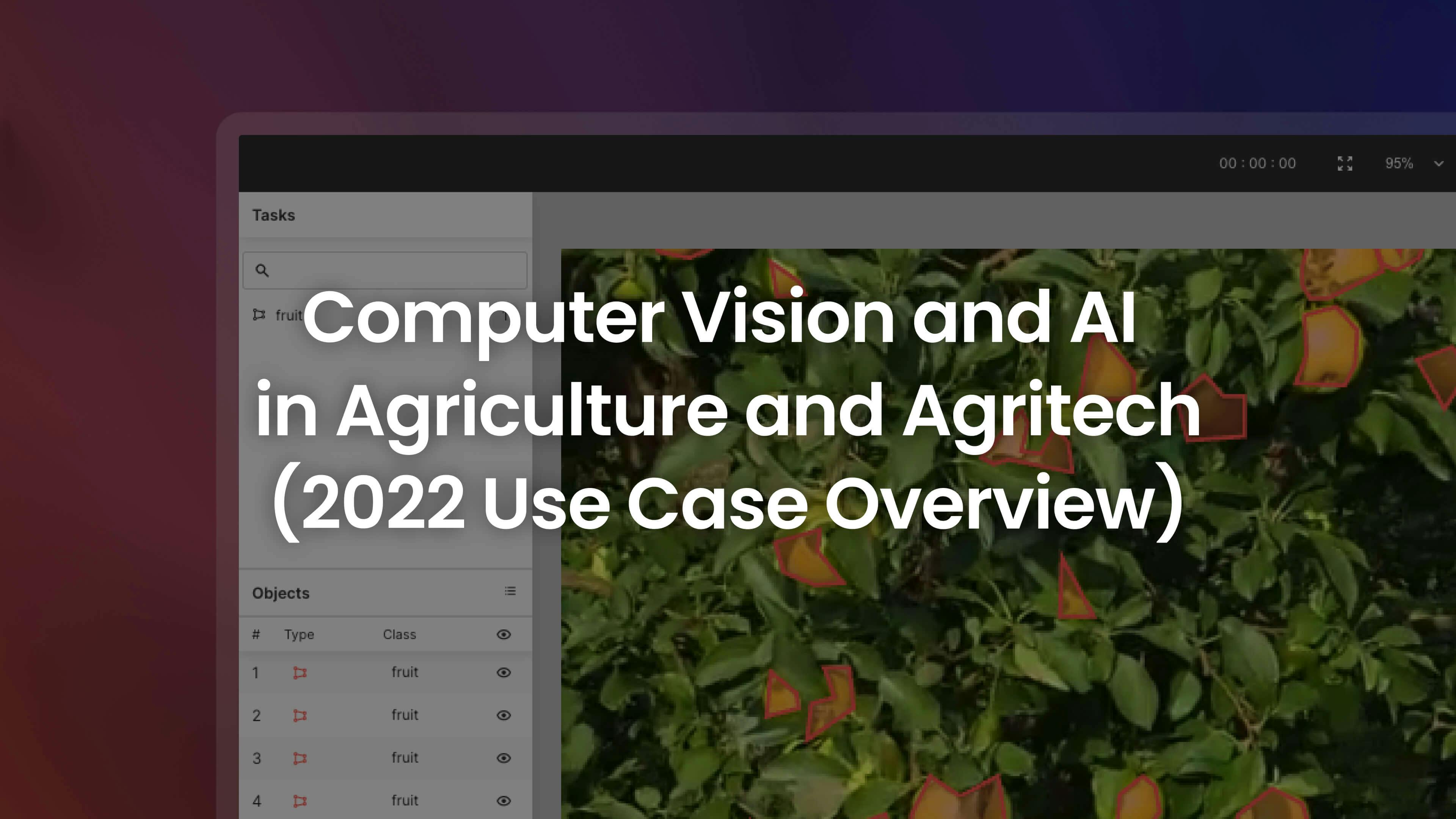 Cover image of case overview on computer vision and AI for agriculture.